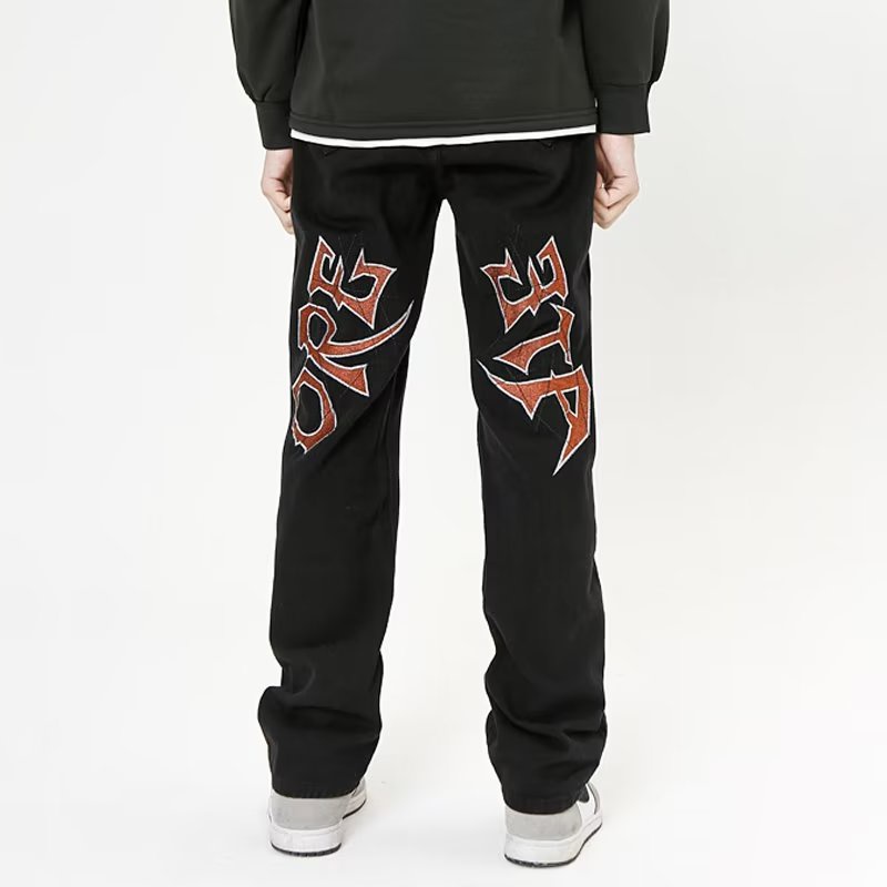 Quần Jean In Chữ Phong Cách Hip Hop Đường Phố Thời Trang Bốn Mùa Mới Cho Nam