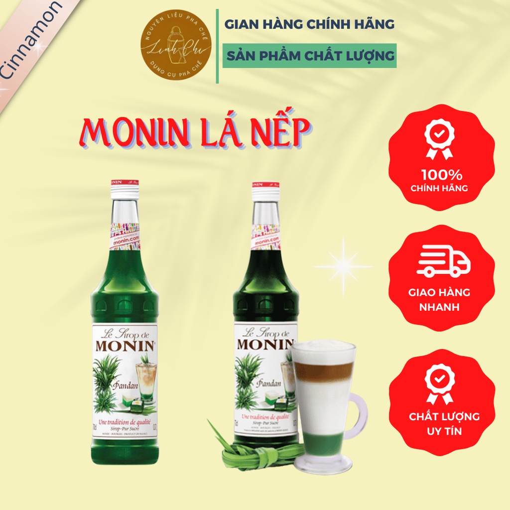 Siro Monin Lá Dứa 700ml Siro Lá Nếp