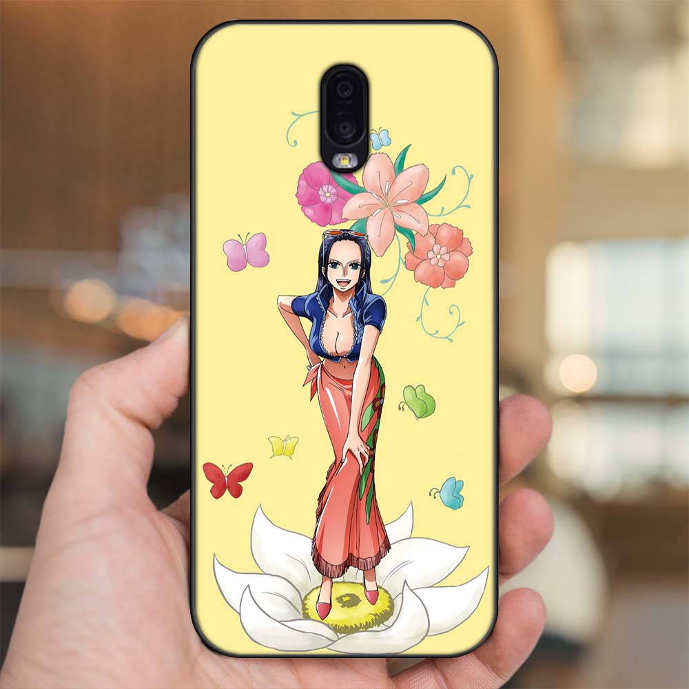 Ốp lưng Samsung J7 Plus viền đen in hình Nico Robin One Piece Đảo Hải Tặc