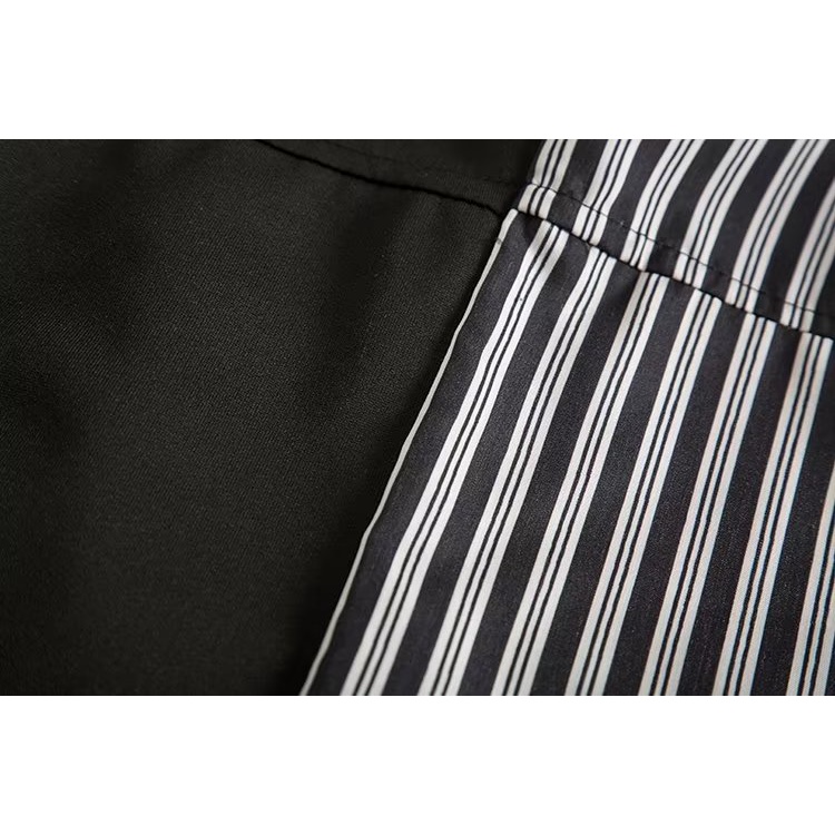 Áo Sơ Mi Tay Dài Dáng Rộng Họa Tiết Kẻ Sọc Thời Trang Mùa Thu Phong Cách Hàn Quốc Cho Bé Trai