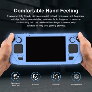 Kok Protector-Shell cho Steam Deck Silicone Cover Case Game Anticratch Console Case