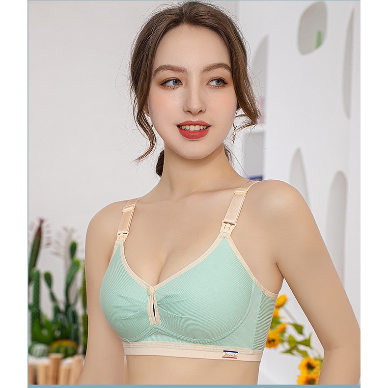 Áo ngực cho con bú larosa trước và sau sinh chất vải cotton có cúc mở - ảnh sản phẩm 4