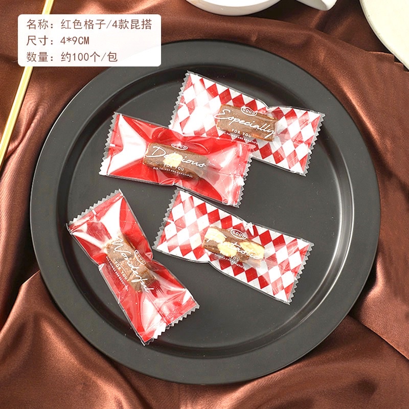 set 100 vỏ kẹo 4x9 để đựng kẹo nougat