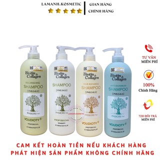 Dầu gội biotin & collagen voudioty, kích thích mọc tóc chống rụng tóc, dầu gội biotin cặp 500ml – 1000ml chính hãng