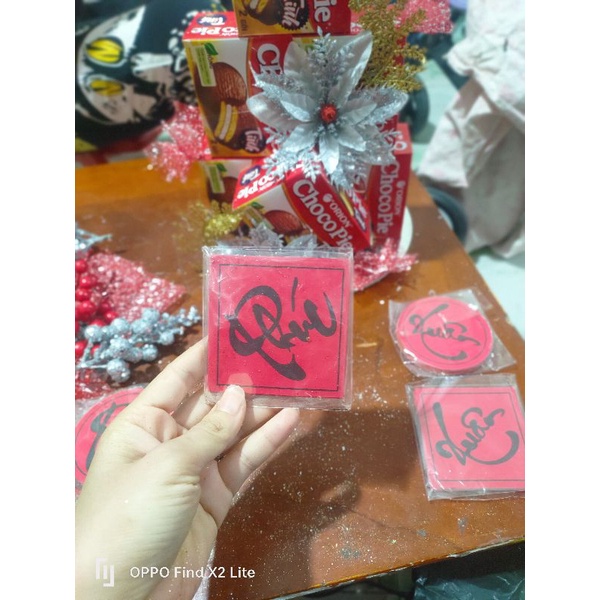 Thẻ giấy chữ trang trí Tết