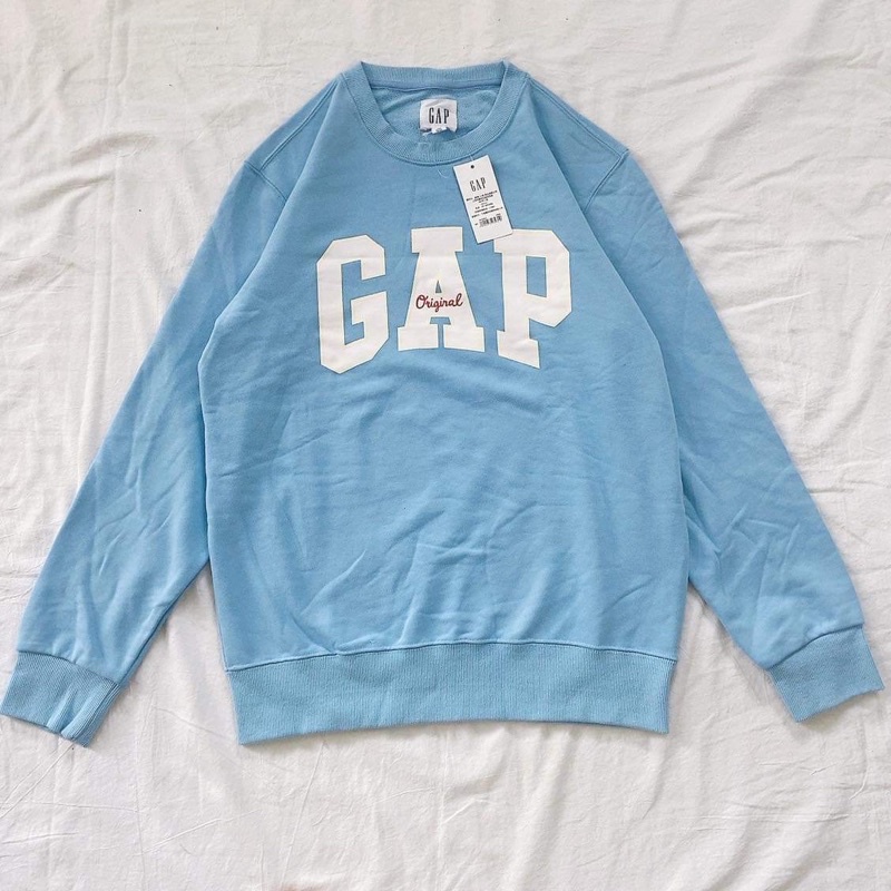 Pass Áo Sweater GAP Xanh Blue Full Tag Mác