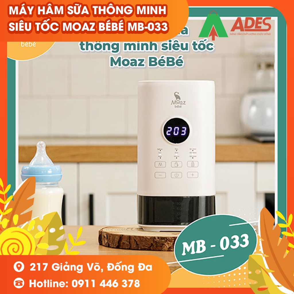 Máy hâm sữa thông minh siêu tốc Moaz BéBé MB – 033