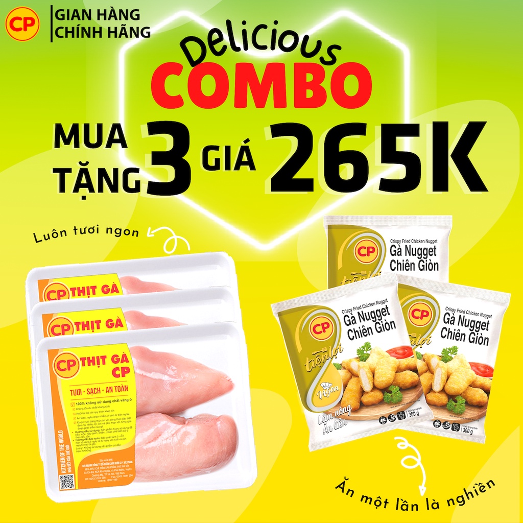 Combo delicious 2 - mua ức gà tặng gà chiên cp - ảnh sản phẩm 2