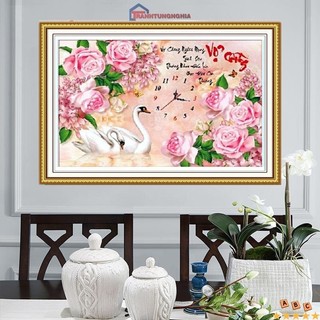 Tranh đính đá vợ chồng 75cm x 50cm