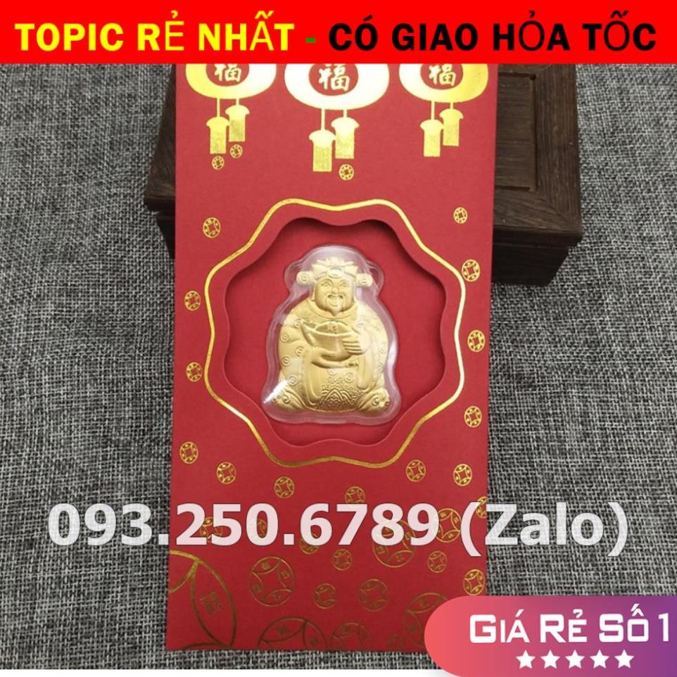 [HÓT 2023] Bao Lì Xì Thần Tài Mạ Vàng 24K - Bao Lì Xì May Mắn Rước Tài Lộc