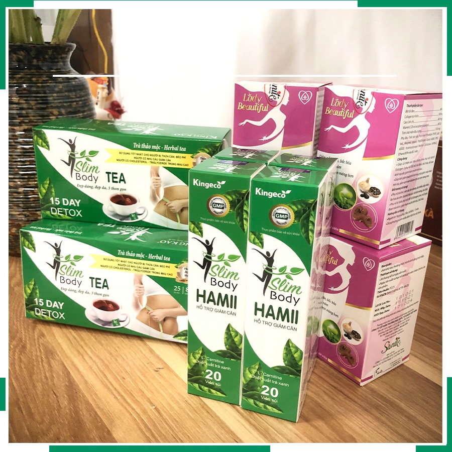 Viên sủi thảo mộc SLIM HAMII an toàn hiệu quả tan mỡ bụng