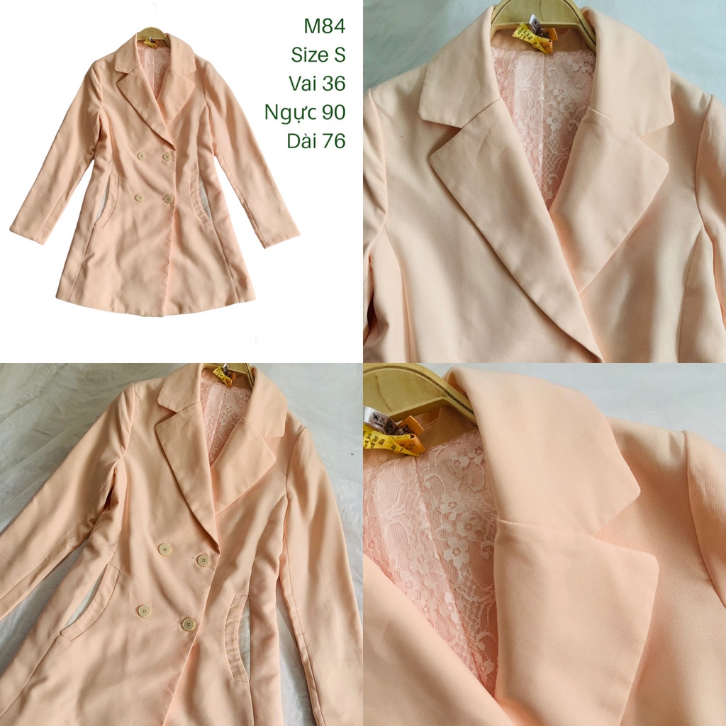 Áo khoác blazer M84 form nhấn eo lót ren chất vải dày dặn 2hand Hàn si tuyển ảnh thật