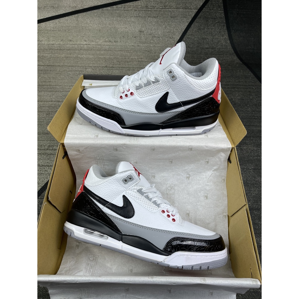 Giày Jordan 3 bản cao cấp trắng custom siêu đẹp