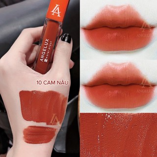 Son kem lì dolly super matte không chì màu cam nâu