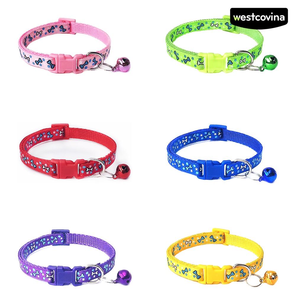 [COD]♘Vòng Cổ Họa Tiết Xương Cho Thú Cưng