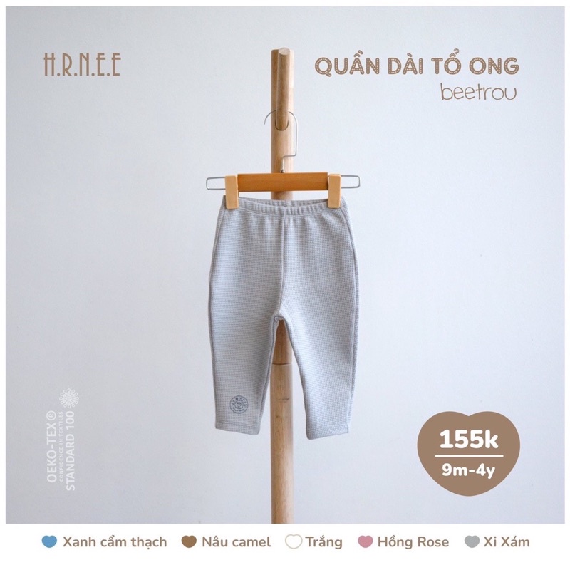 HRNEE - Quần dài cho bé chất nỉ lông ấm hãng HRNEE