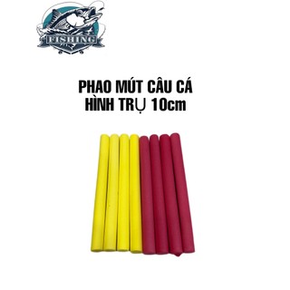 Thanh phao mút xịn câu cá hình trụ nhỏ và lớn 10cm