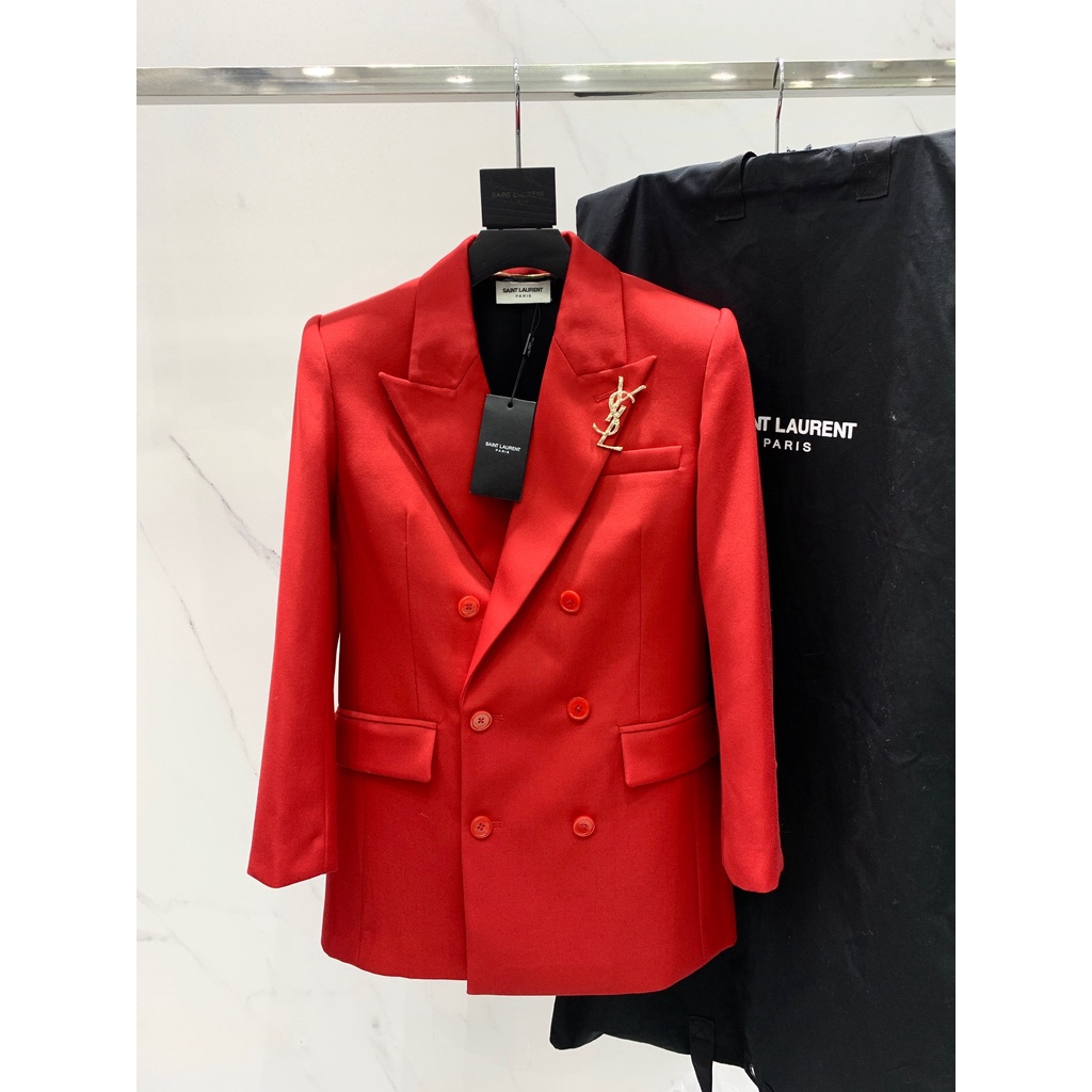Áo khoác vest nữ thời trang cao cấp Yves Saint Lauren YSL thiết kế thời thượng, phong cách sang trọng