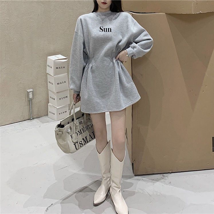 Áo Khoác Thun Dáng Rộng Thời Trang Thu Đông Hàn Quốc 2021