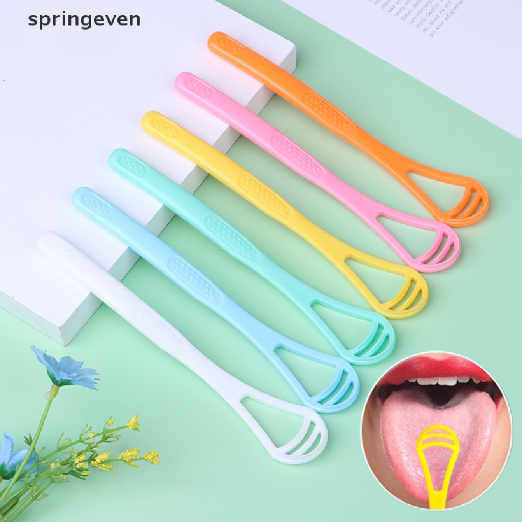 1 Dụng Cụ Cạo Lưỡi Vệ Sinh Bằng Silicone Chống Vi Khuẩn Cho Người Lớn Và Trẻ Em
