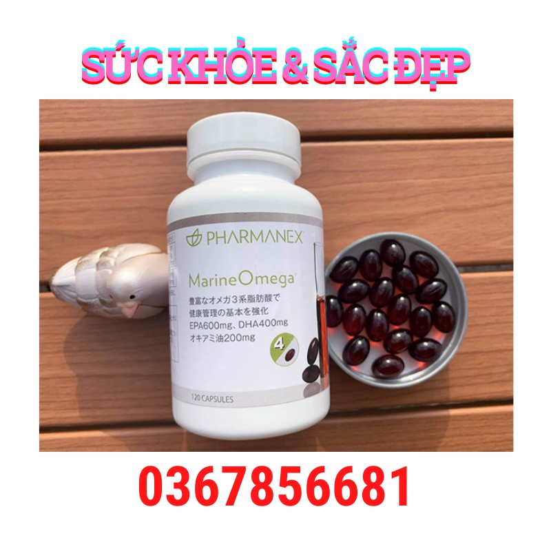 Dầu nhuyễn thể Nuskin Marine Omega 3 – dinh dưỡng cho da, tim và não – 120 viên/lọ