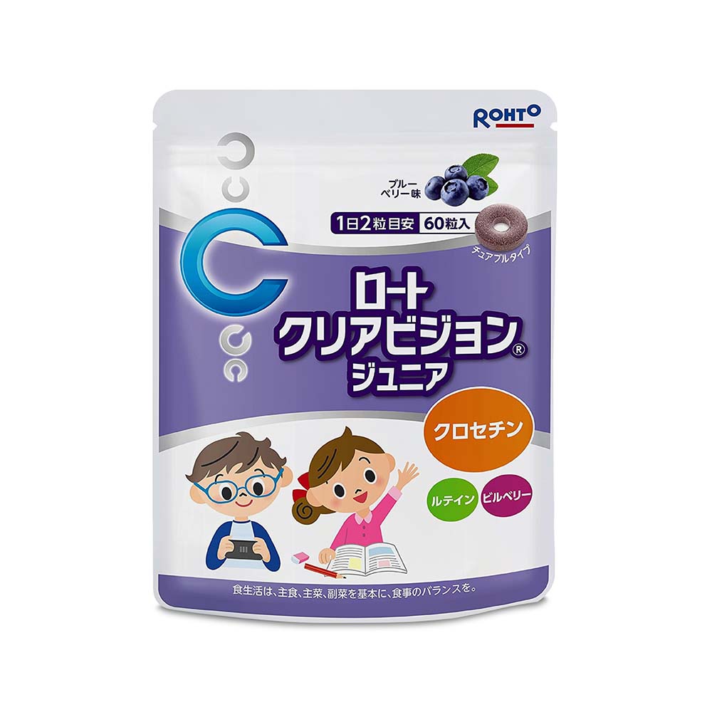 Kẹo ngậm bổ mắt Rohto Clear Vision Junior (Hộp 60 viên)