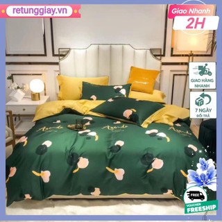 Siêu Phẩm Set chăn ga gối tinh tươm để đón năm mới Tencel 40s