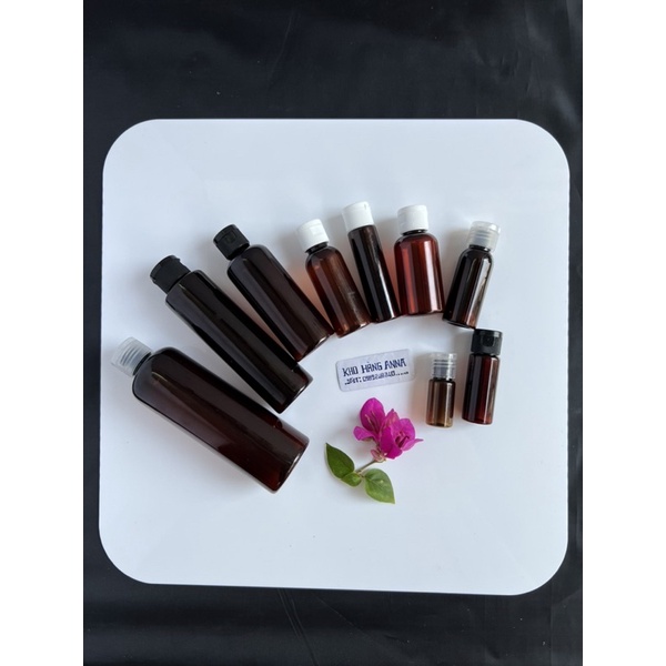 LỌ NHỰA NÂU NẮP NHÔM CHIẾT MỸ PHẨM - Chai nhựa PET nâu Nắp bật 10ml / 20ml / 30ml / 50ml / 100ml Đựng nước