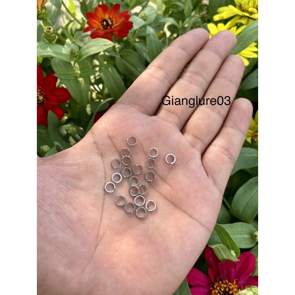 khoen inox thay lưỡi mồi giả câu lure