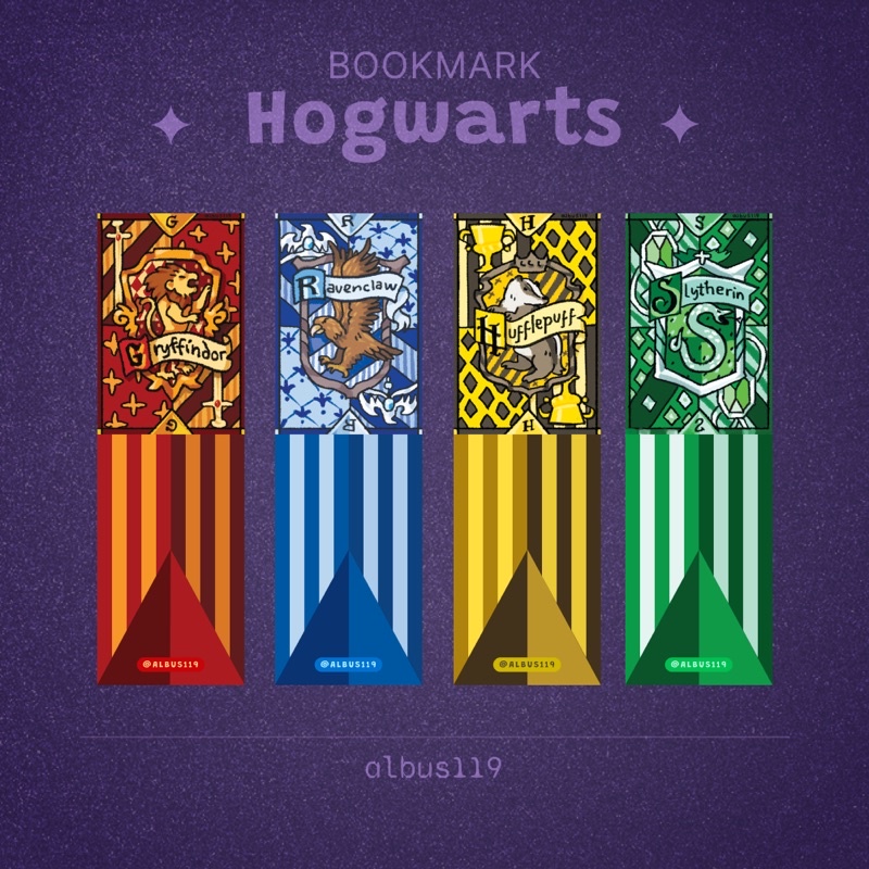 Kẹp sách 4 Nhà 5x16cm | Bookmark 4 Houses