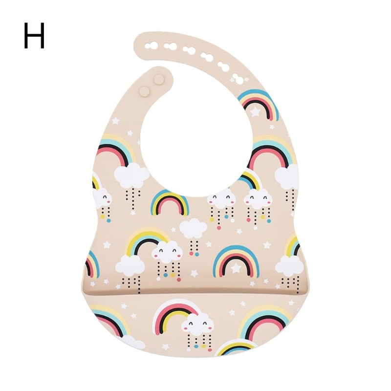 Yếm Ăn Silicone Chống Thấm Nước Có Thể Điều Chỉnh Cho Bé