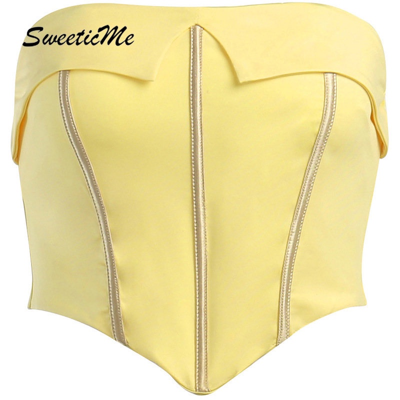 Áo Sát Nách Dáng Ôm Màu Trơn Phối Khóa Kéo Thời Trang Quyến Rũ Cho Nữ