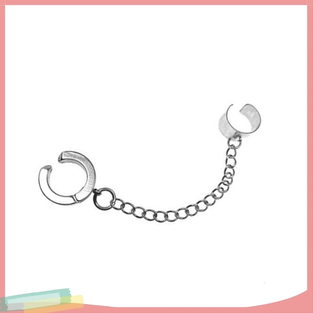 1 khuyên kẹp vành tai bằng thép titan thời trang cá tính