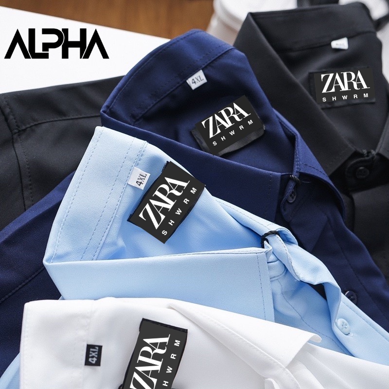 Áo sơ mi nam trơn dài tay 1 túi regular ZA.RA GEN ALPHA vải chéo mềm mịn hạn chế nhăn, form thanh lịch