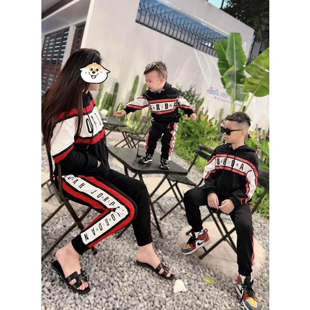 Bộ nỉ da cá jordan.