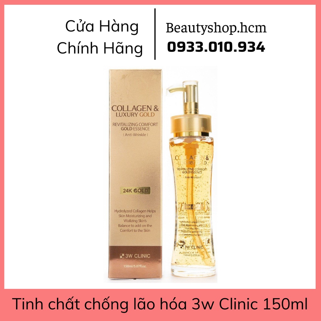 Tinh chất serum dưỡng trắng collagen luxury Gold 3W CLINIC 150ml | BigBuy360 - bigbuy360.vn