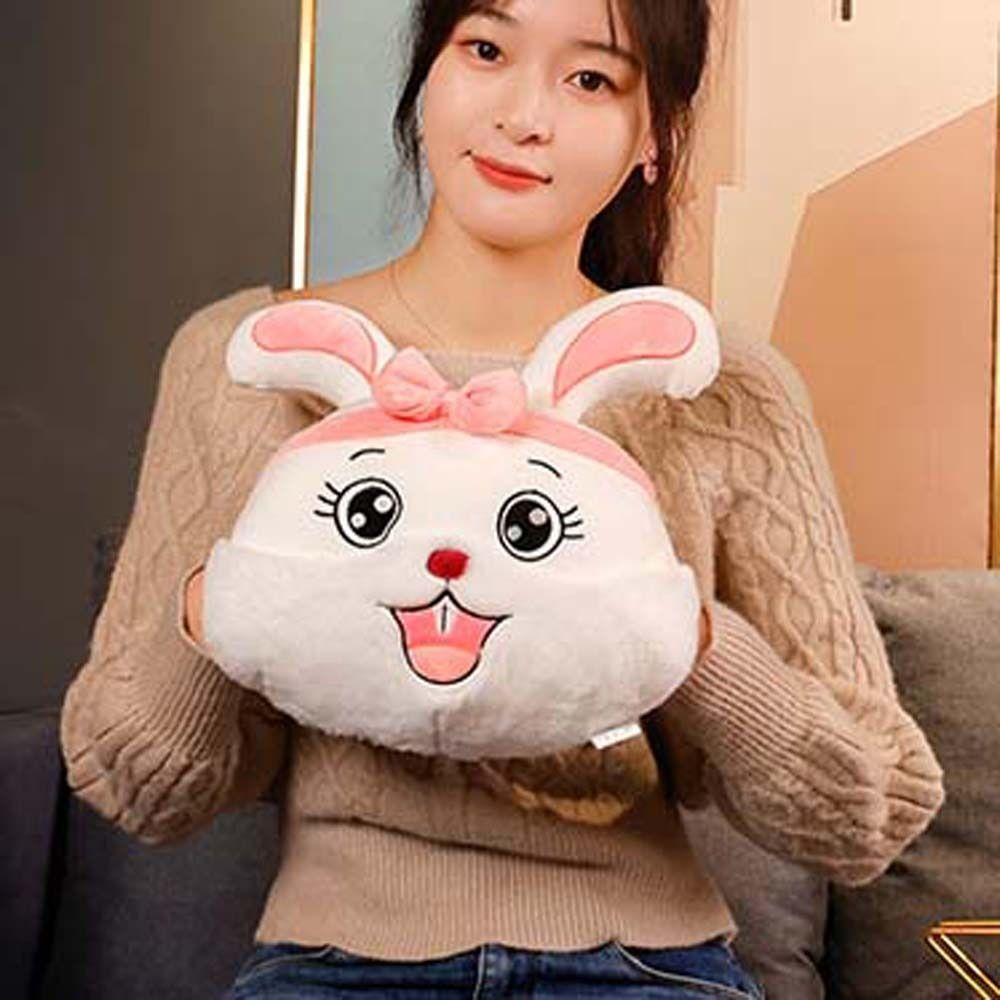 Thỏ Nhồi Bông Giữ Ấm Tay Mềm Mại Trang Trí Nhà Cửa