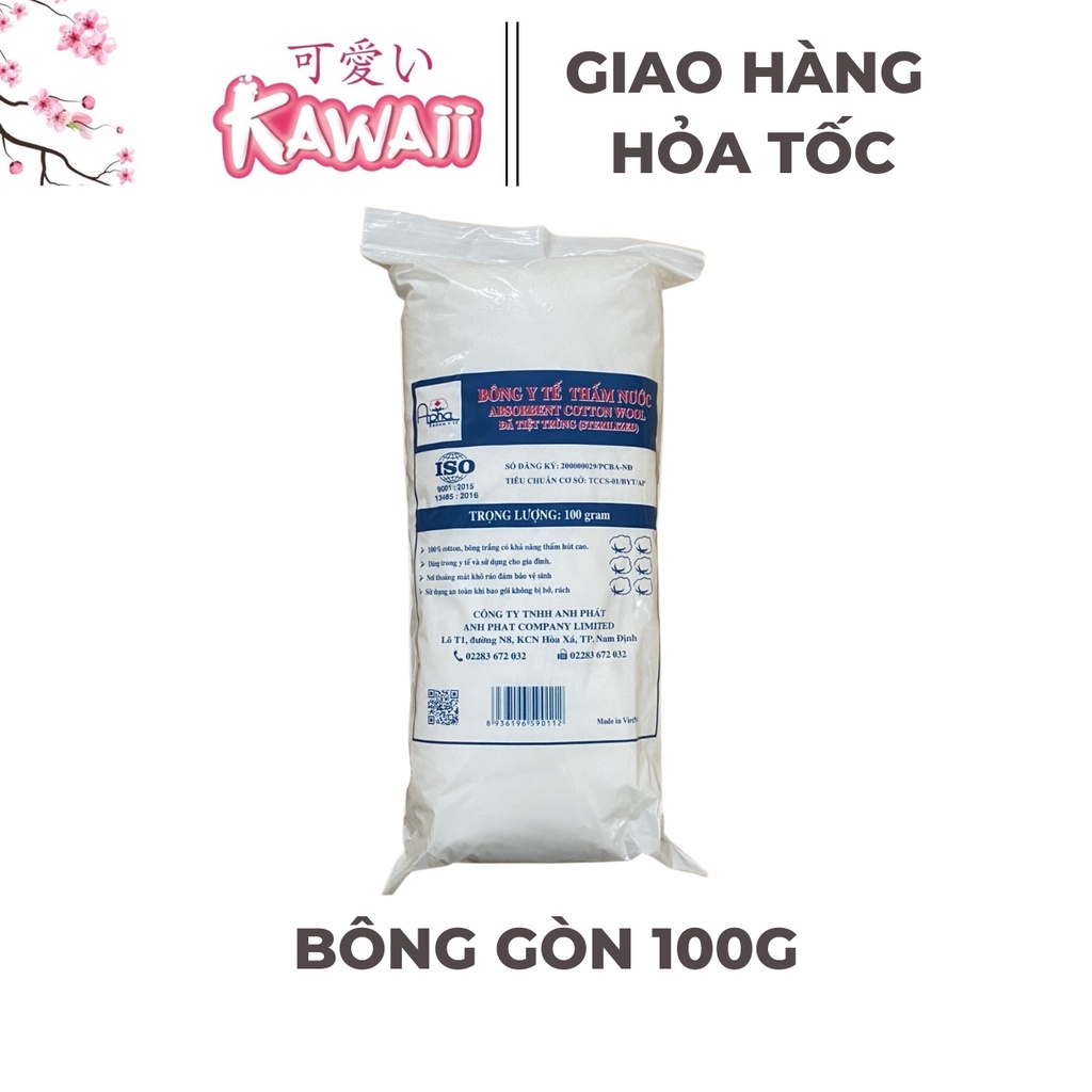 Bông y tế alpha 100g