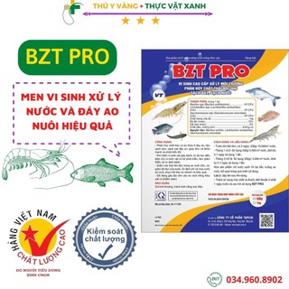 Men vi sinh cao cấp bzt pro xử lý nước gói 500gr