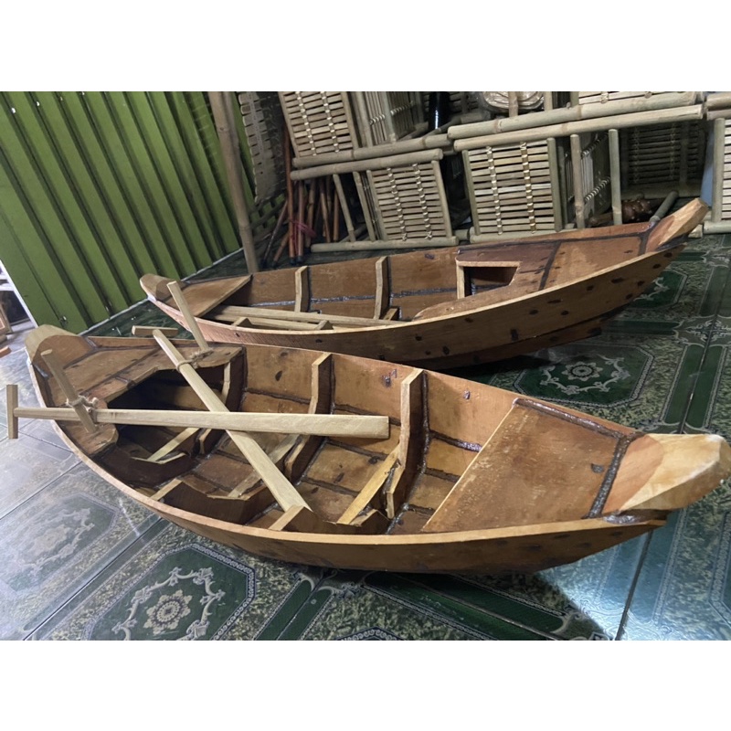 Thuyền gỗ trang trí,ướp Hải sản ngày Tết 🧧1m5