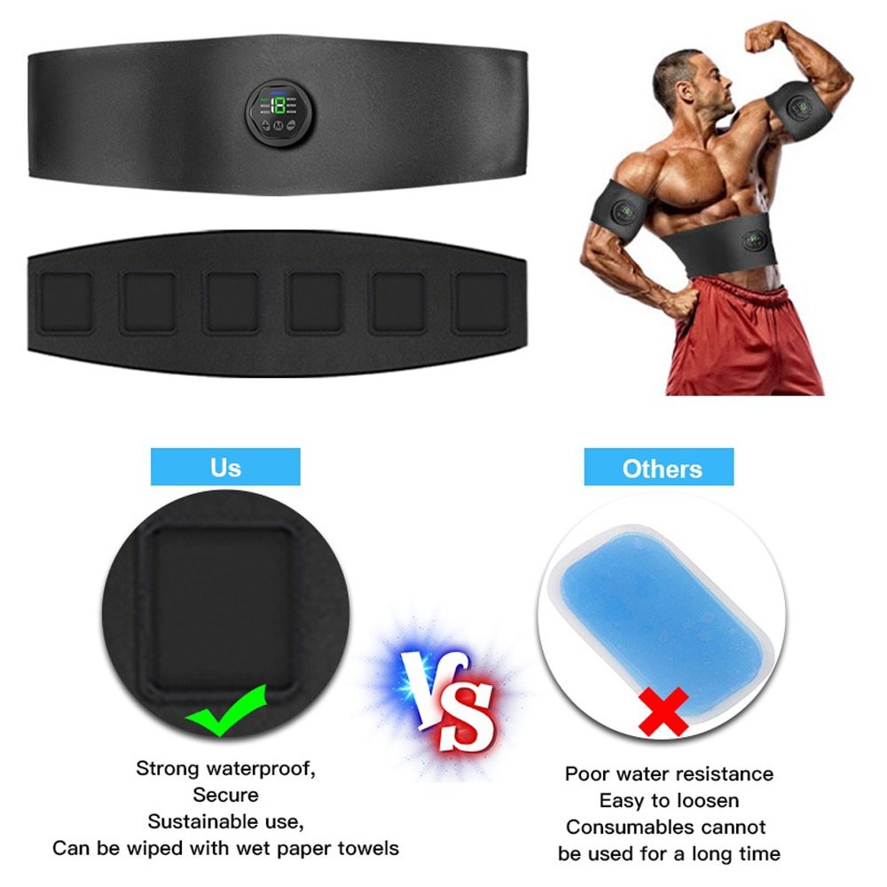Đai Massage Rung Giảm Mỡ Bụng, Máy massage xung điện đa năng giảm eo thon cho cả nam và nữ Hot 2022 - Bảo Hành 12 Tháng