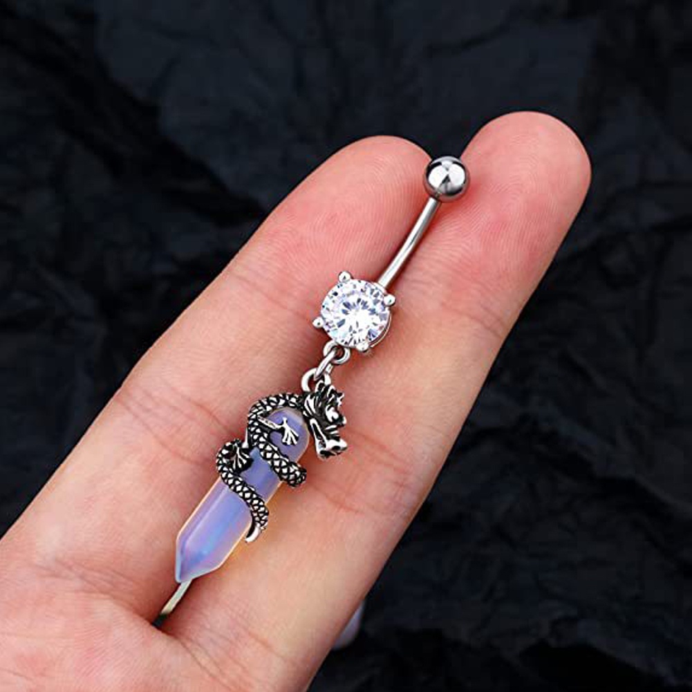 Khuyên RốN HìNh GiọT NướC ĐíNh Đá Xinh XắN