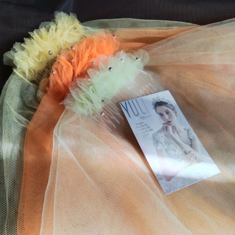 VOAN LÚP CÔ DÂU MÀU VÀNG CAM XANH LÁ 💚💚💛🧡