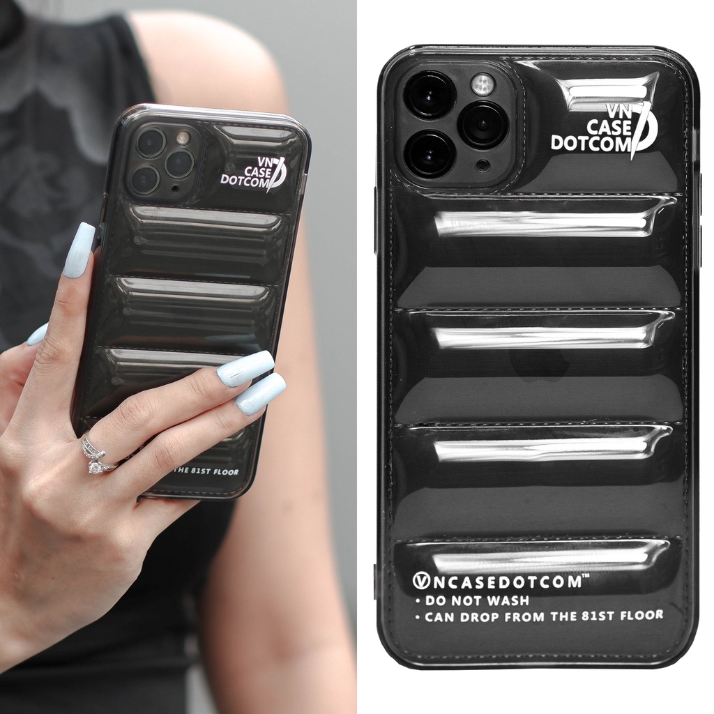 Ốp lưng phao VNCASE nhựa trong suốt 2 phiên bản màu dành cho iPhone 7 đến 14 ProMax