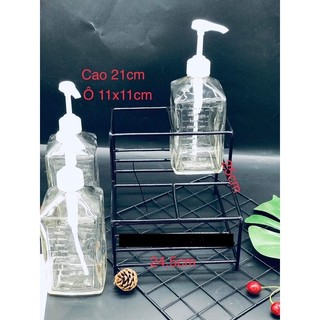 Giá để chai siro thuỷ tinh1,2l,nhựa 1,6l