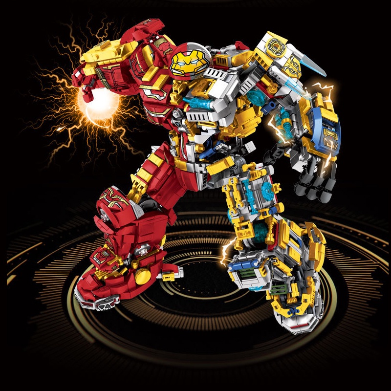 Đồ chơi Lắp ráp Cấu trúc Hulkbuster, LY76078 Marvel Heroes, Xếp hình thông minh, Mô hình siêu anh hùng