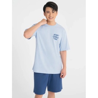 Bộ cotton cộc tay mặc nhà nam Canifa