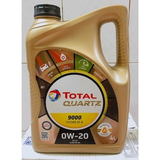 Dầu động cơ total quartz 9000 0w20 4 lít chính hãng 🇸🇬