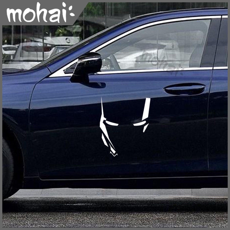 Iron Man Miếng Dán Trang Trí Kính Chắn Gió Xe Hơi Hình Phản Quang Thời Trang