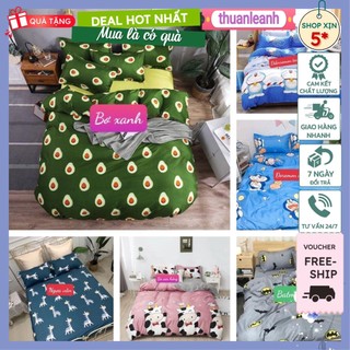 Bộ ga giường và vỏ gối poly cotton nhiều màu sắc và kích thước 80x1m9,1m,1m2,1m4,1m5,1m6,1m8,2m
